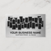 Moderne professionele smartphonereparatie visitekaartje (Voorkant)