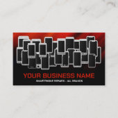 Moderne professionele smartphonereparatie visitekaartje (Voorkant)