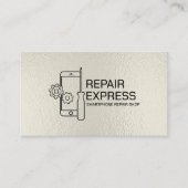 Moderne professionele smartphonereparatie visitekaartje (Voorkant)