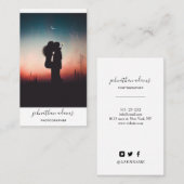 Moderne professionele sociale media fotografie visitekaartje (Voorkant / Achterkant)