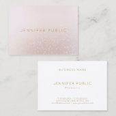 Moderne professionele Sophisticated Sjabloon Elega Visitekaartje (Voorkant / Achterkant)