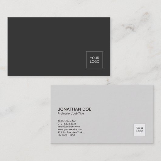 Moderne professionele speelplaats met Logo elegant Visitekaartje (Voorkant / Achterkant)