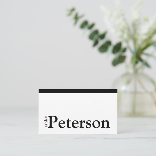 Moderne professionele standaard witte QR-code Visitekaartje (Staand voorkant)