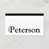 Moderne professionele standaard witte QR-code Visitekaartje (Voorkant)