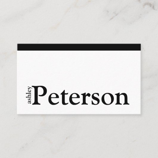 Moderne professionele standaard witte QR-code Visitekaartje (Voorkant)