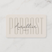 Moderne professionele stemacteur Sand Visitekaartje (Voorkant)