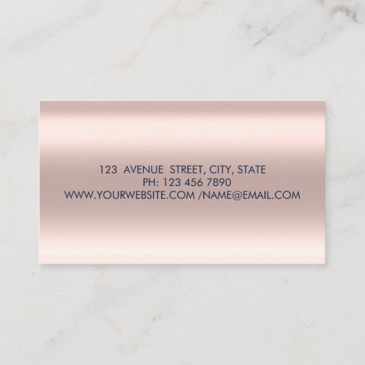 Moderne professionele sterren, penseelstreek, mari visitekaartje (Achterkant)