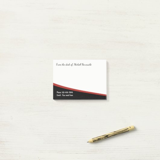 Moderne professionele stijl post-it® notes (Op bureau)