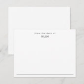 Moderne professionele stijlvolle correspondentie p notitiekaartje (Voorkant / Achterkant)