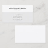 Moderne Professionele Stijlvolle Eenvoudige Sjablo Visitekaartje (Voorkant / Achterkant)