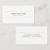 Moderne, professionele, stijlvolle, platte Gold li Visitekaartje (Voorkant / Achterkant)