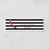 Moderne professionele Striped-hiel Mini Visitekaartje (Voorkant)