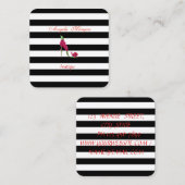Moderne professionele Striped-hiel Vierkante Visitekaartje (Voorkant / Achterkant)