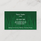 Moderne professionele thuiszorgtuin visitekaartje (Achterkant)