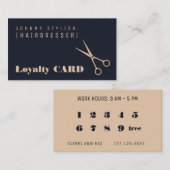 Moderne professionele trouwe kaart klantenkaartje (Voorkant / Achterkant)