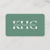 Moderne professionele tuinman Botanist Dusty Blauw Visitekaartje (Voorkant)