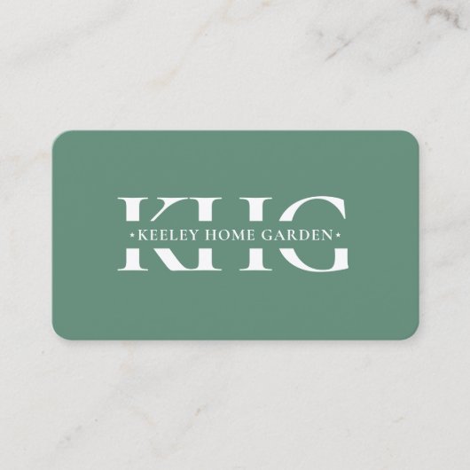 Moderne professionele tuinman Botanist Dusty Blauw Visitekaartje (Voorkant)