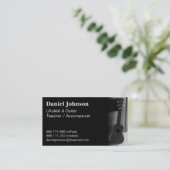 Moderne, professionele, ukulele en gitaardocenten visitekaartje (Staand voorkant)