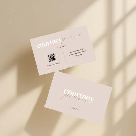 Moderne professionele visitekaart met QR-code Visitekaartje