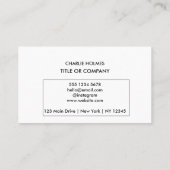 Moderne professionele visitekaartje met QR-code (Achterkant)