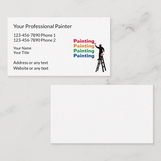 Moderne professionele Visitekaartjes (Voorkant / Achterkant)