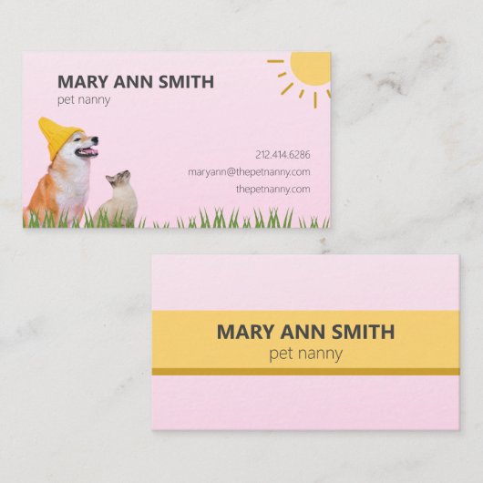 Moderne professionele Visitekaartjes Informatiekaartje (Voorkant / Achterkant)