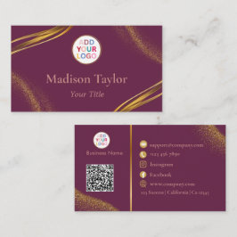Moderne professionele visitekaartjes met QR-code