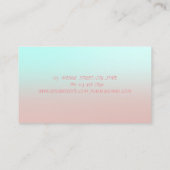 Moderne professionele vlindercirkels visitekaartje (Achterkant)