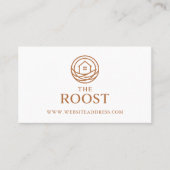 Moderne professionele warme vastgoedmakelaar visitekaartje (Voorkant)