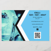 Moderne professionele wasmachine geïnspireerd flyer (Achterkant)