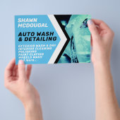 Moderne professionele wasmachine geïnspireerd flyer (Hand)