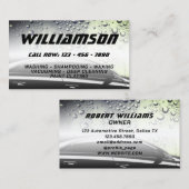 Moderne professionele waterspatten met zilvertoon visitekaartje (Voorkant / Achterkant)