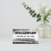 Moderne professionele waterspatten met zilvertoon visitekaartje (Staand voorkant)