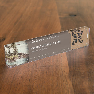 Moderne professionele Waterverf op het graafmeer Naambordje