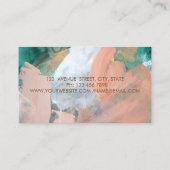 Moderne professionele Waterverf, Palm Leaf Visitekaartje (Achterkant)