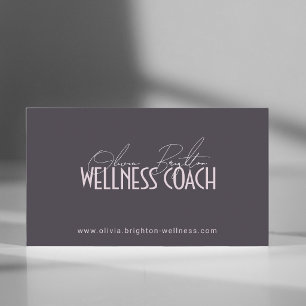 Moderne professionele wellnesscoach hoogwaardig visitekaartje