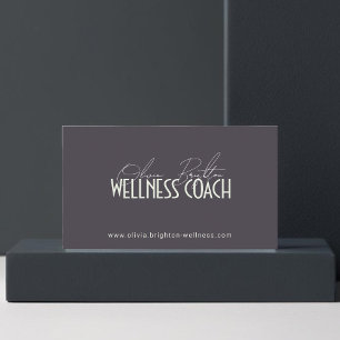 Moderne professionele wellnesscoach hoogwaardig visitekaartje