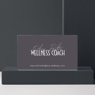 Moderne professionele wellnesscoach hoogwaardig visitekaartje