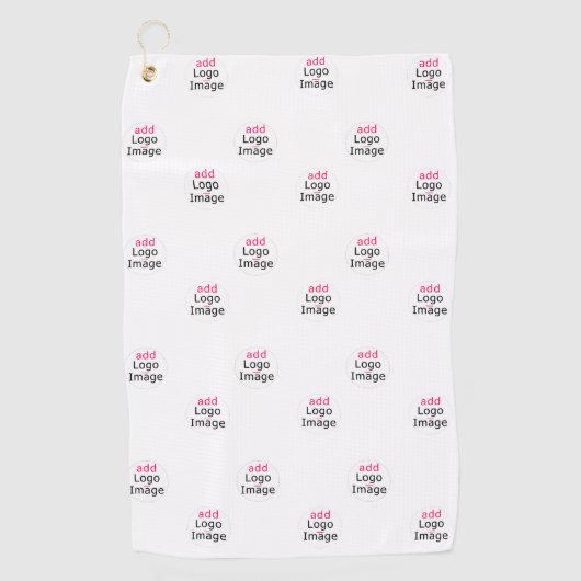 Moderne, , professionele whitepaper golfhanddoek (Voorkant)