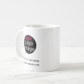 Moderne, , professionele whitepaper koffiemok (Voorkant links)