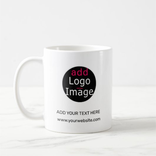 Moderne, , professionele whitepaper koffiemok (Links)