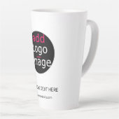 Moderne, , professionele whitepaper latte mok (Rechterhoek)