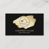 Moderne professionele winkel voor onroerend goed visitekaartje (Voorkant)