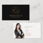 Moderne professionele winkel voor onroerend goed visitekaartje (Voorkant / Achterkant)