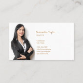 Moderne professionele winkelruimte voor onroerend  visitekaartje (Achterkant)