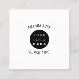 Moderne Professionele Witte Lichtgevende Douane Lo Vierkante Visitekaartje