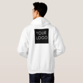 Moderne professionele zakelijke Logo Hoodie (Achterkant volledig)