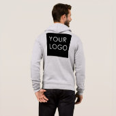 Moderne professionele zakelijke Logo Hoodie (Achterkant volledig)
