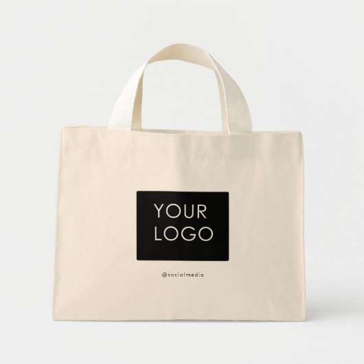 Moderne professionele zakelijke Logo Mini Tote Bag (Voorkant)