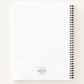 Moderne professionele zakelijke Logo minimalistisc Notitieboek (Achterkant)